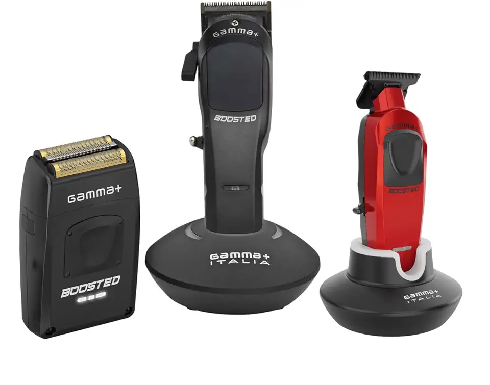 Boosted Professional Modular Cordless with Super Torque Motor Hair Clipper, Trimmer and Shaver Bundle Deal