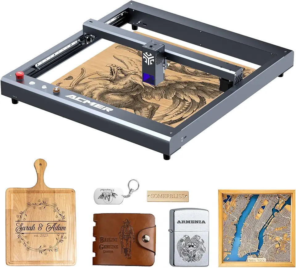 P2 Laser Engraver, 10W Output Laser Cutter, Laser Engraving Machine, CNC Laser Cutter and Engraver Machine Class 4 for Stainless Steel, Wood, Metal, Acrylic, Leather (P2 Laser 10W)