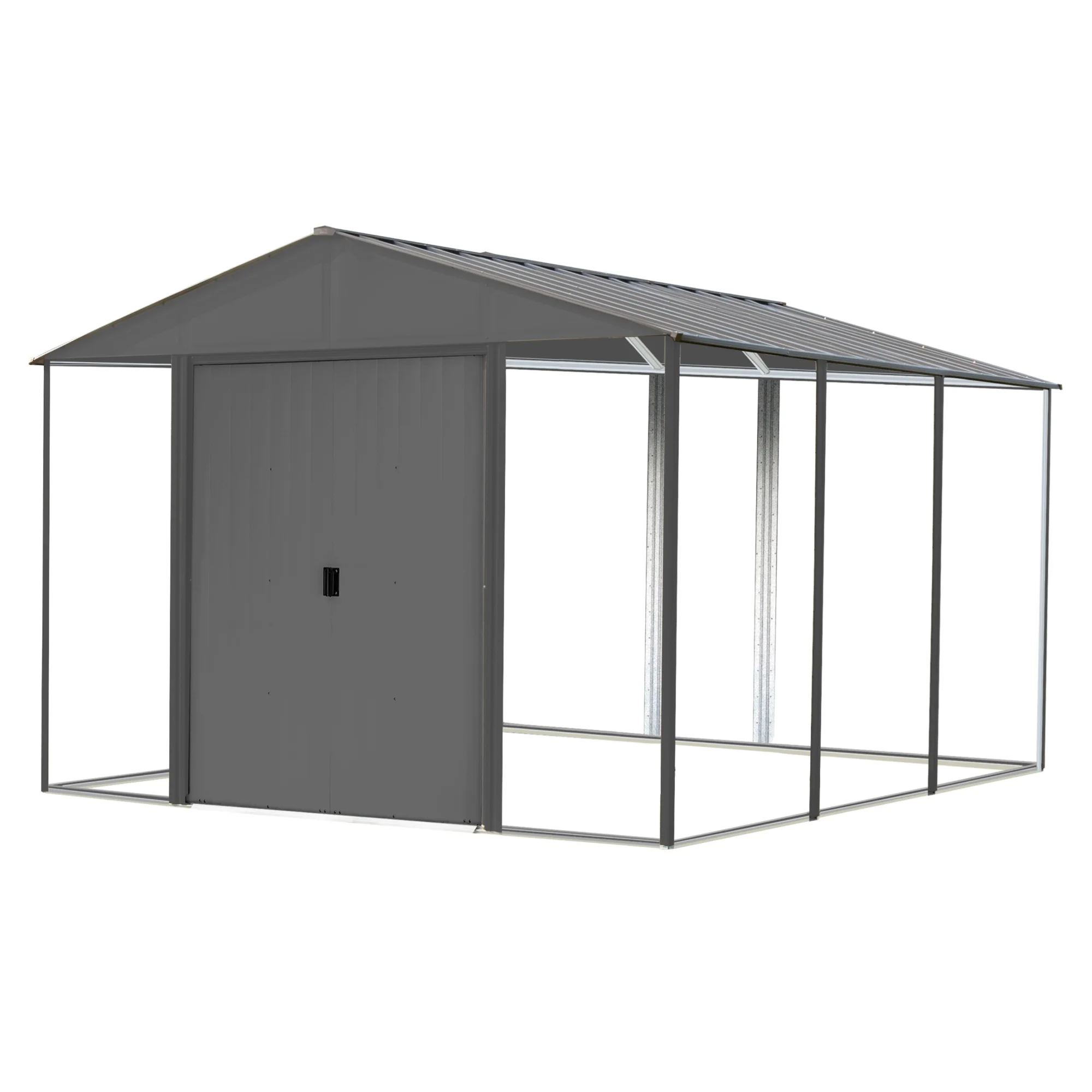 Ironwood Shed Frame Kit, 10 ft. x 12 ft. Anthracite