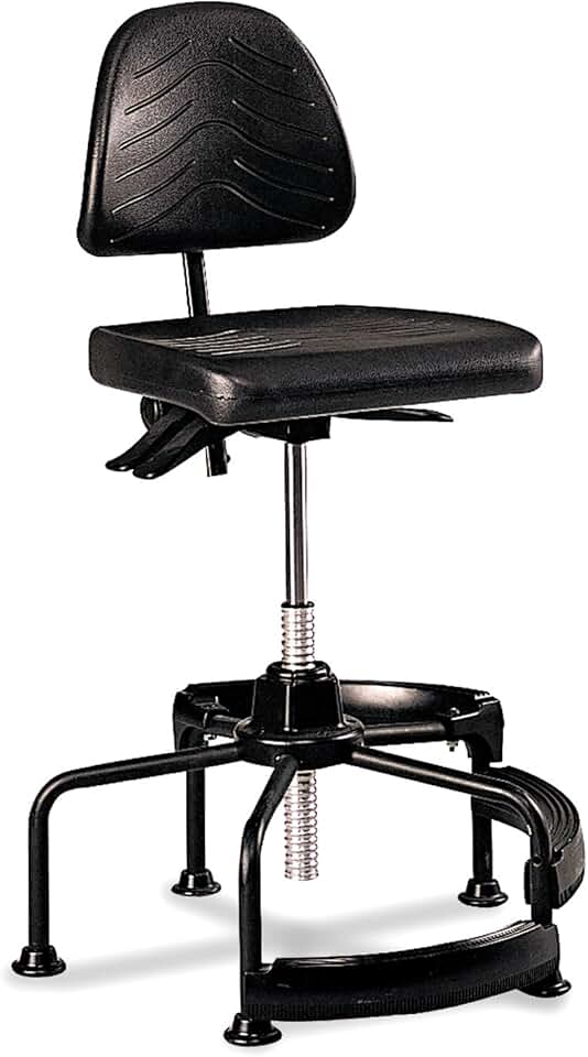 Safco Products 5120 Task Master Deluxe Industrial Chair (Additional options sold separately), Black