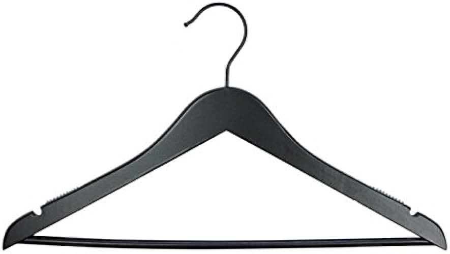 NAHANCO 20217WBBH Wooden Suit Hanger, 17