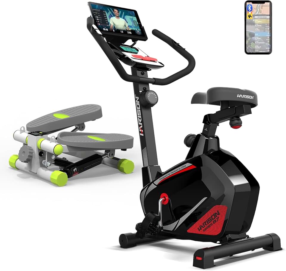 HARISON Magnetic Exericse Bike with Mini Stepper