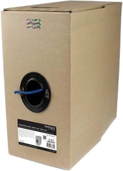 StarTech.com Bulk Cat 6a Ethernet Cable - 1000 ft. - Solid - CMR-Rated - Blue - TAA Compliant