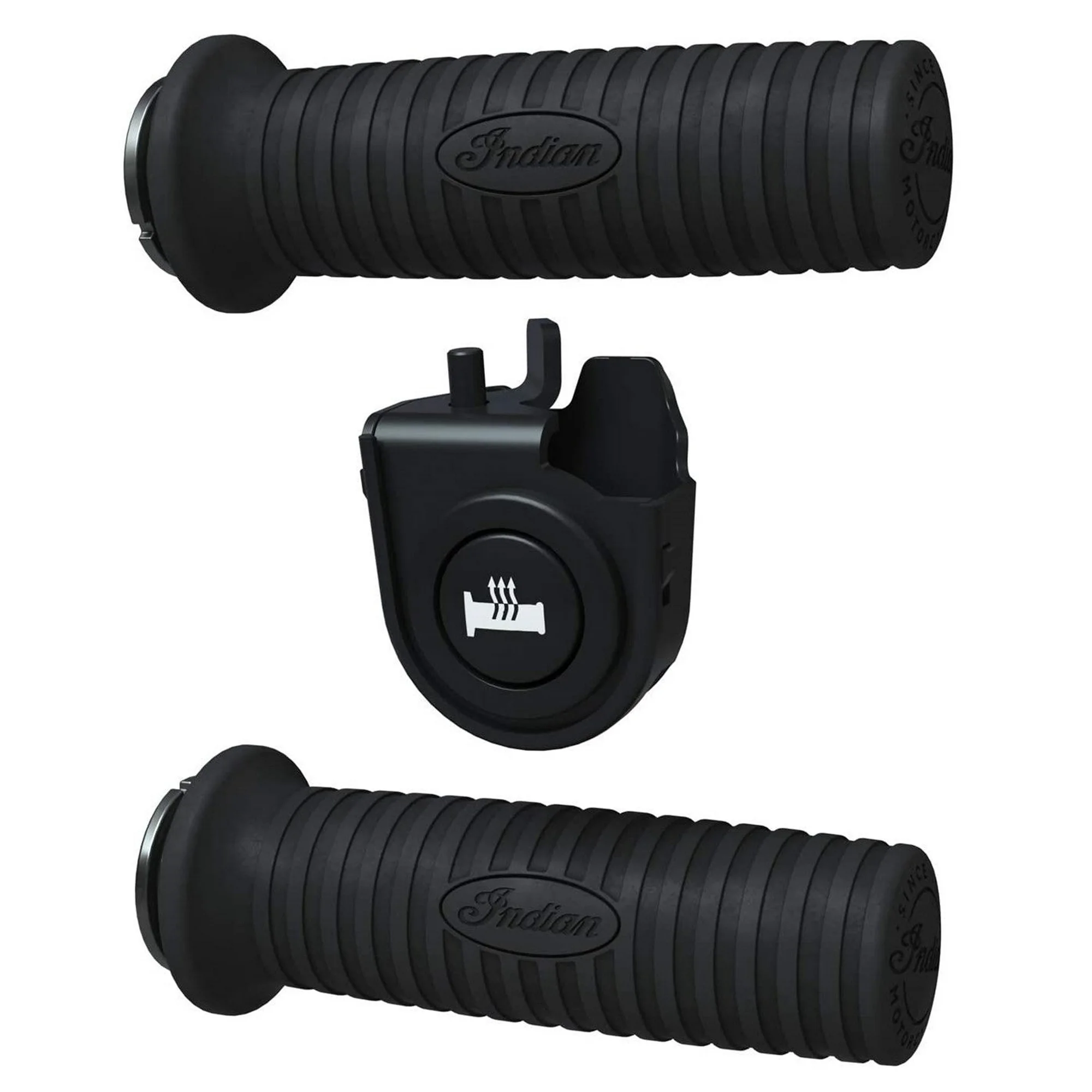 Indian Motorcycle Heated Handlebar Grips, Black | 2884900
