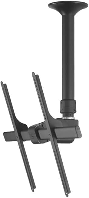 Atdec TH-3070-CTS Ceiling Mount with Short Drop Length for Displays up to 143-Pound, Black