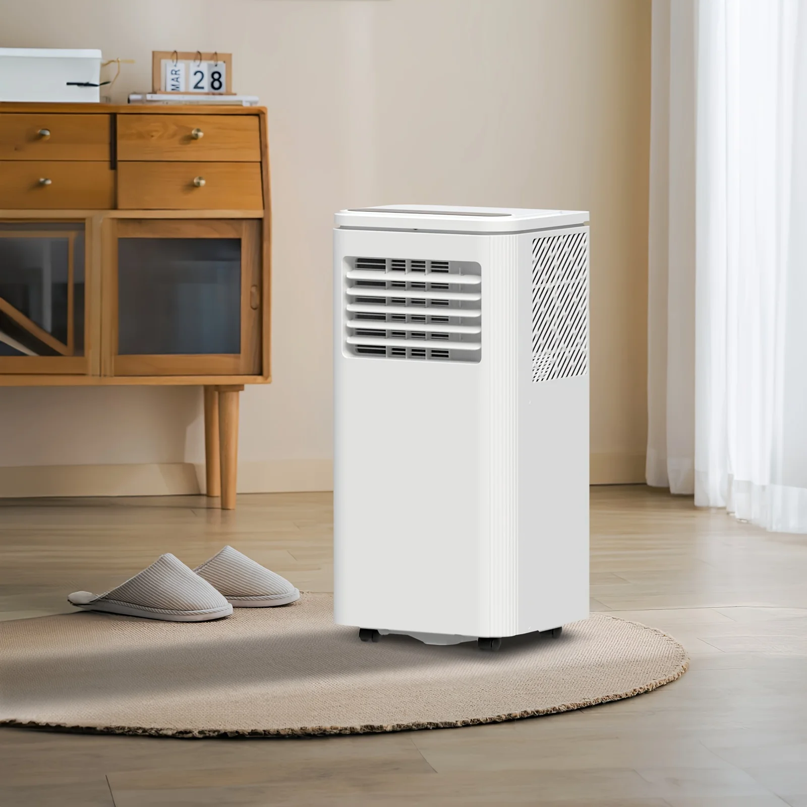 ortable Air Conditioner, 8000 BTU 3-in-1 Personal AC Unit with Built-in Dehumidifier, Fan Mode, Sleep Mode, 24H Timer, Remote Control, Remote Control, Cools up to 250 Sq