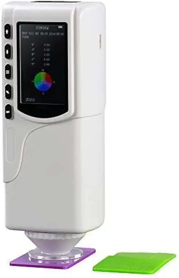 Color Meter Portable Colorimeter Color Difference Meter with Measuring Aperture 4mm llluminant D65 Repeatability ΔE* ab ≤0. 03 TFT 2.8 Inch Screen 10000 Samples Storage