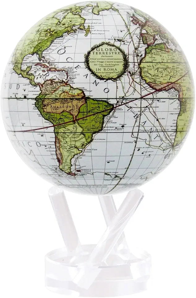 MOVA Globe Antique Terrestrial White 6