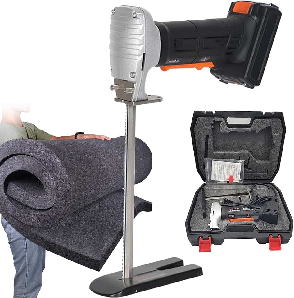 Foam Cutter, Electric Foam Rubber Cutting Tool, Reciprocating Saw for Cutting Foam Rubber, Upholstery Foam Cushion & Sponge