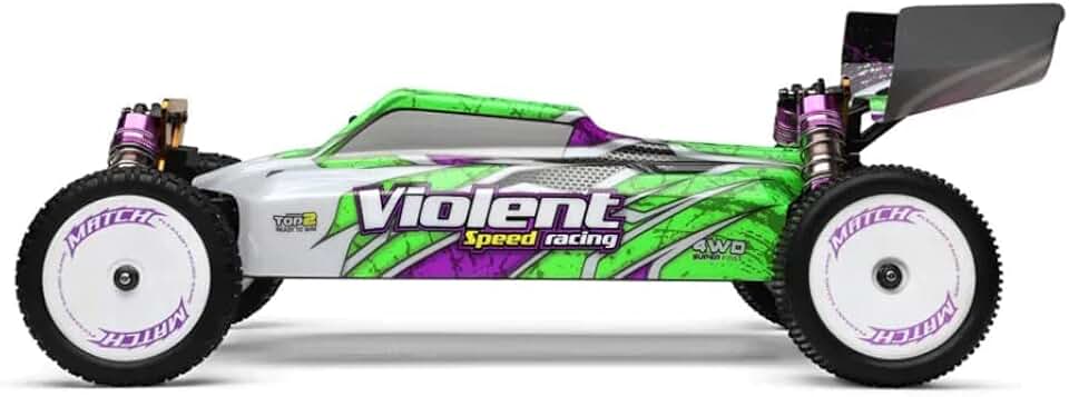 104002 RC Car 2.4G Four-Wheel Drive Off-Road Racing 3650 Brushless 60KM/H Metal Chassis Electric High-Speed Drift Car (104002 1B)