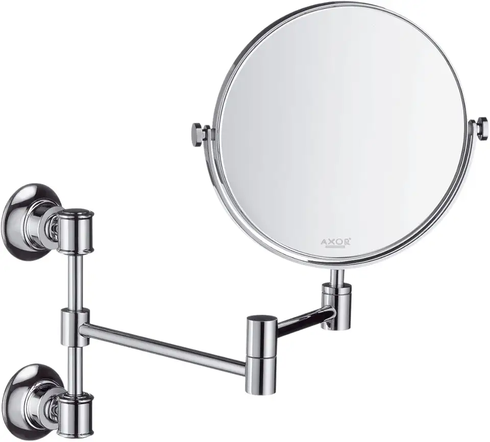 Shaving Mirror Easy Install 12-inch Classic Accessories in Chrome, 42090000