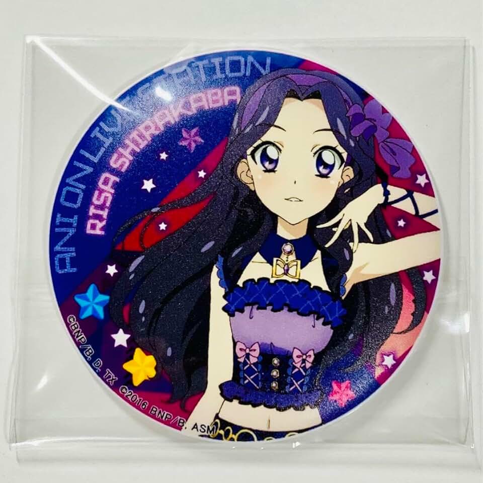 Aikatsuani on Badge with Magnet Risa Shirakaba