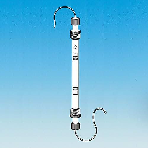 5815-16 Series Adjusta-Chrom Recycling Column with Top & Bottom Adjusting Plungers with FETFE O-Ring Seals and 3M PTFE Tubing, 25 mm ID, 300 mm Height