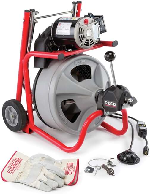 RIDGID 26998 Model K-400 Drain Cleaning 120-Volt Drum Machine Kit with C-45IW 1/2