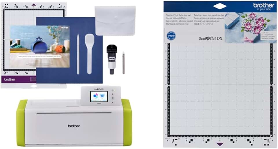Brother ScanNCut DX Electronic Cutting Machine Bundle with Standard Tack Adhesive Mat