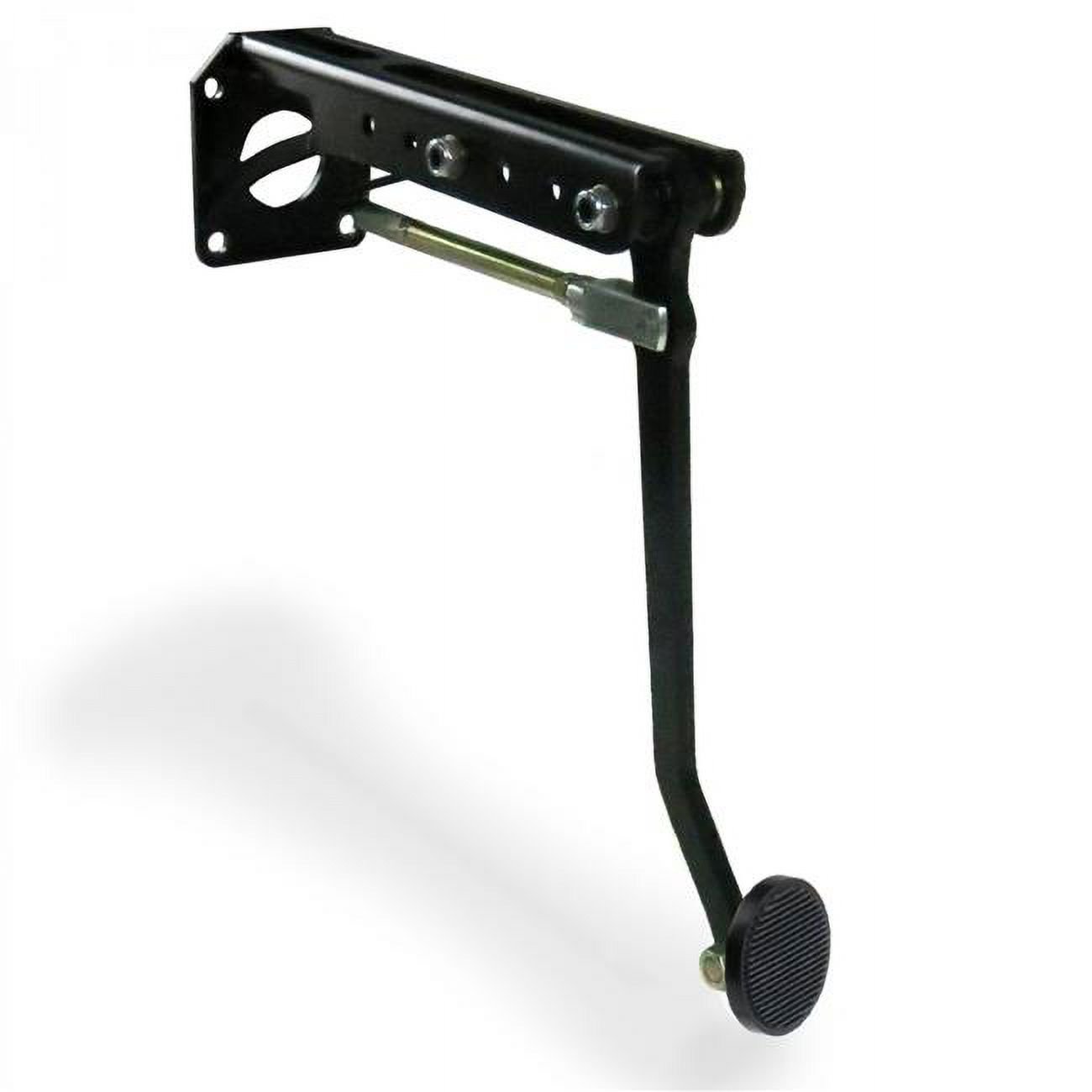 Helix Suspension Brakes & Steering  Universal Adjustable Firewall Brake Pedal Bracket Kit with 3 in. Black Pedal Pad