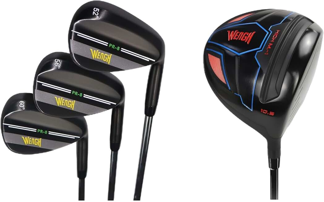 Golf wedge set 52 56 60 and Golf Driver,Bundle of 2