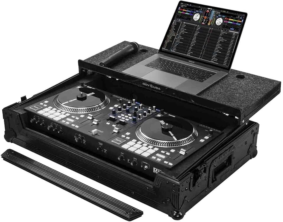 Odyssey Case FZGSRANEONEWBL Flight Case for Rane One with Glide Platform - Black Label
