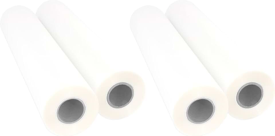 Hot Laminating Roll Film 25-inch x 500-feet on 2-1/4-inch core (4 Rolls) Standard 1.5 Mil Glossy Finish