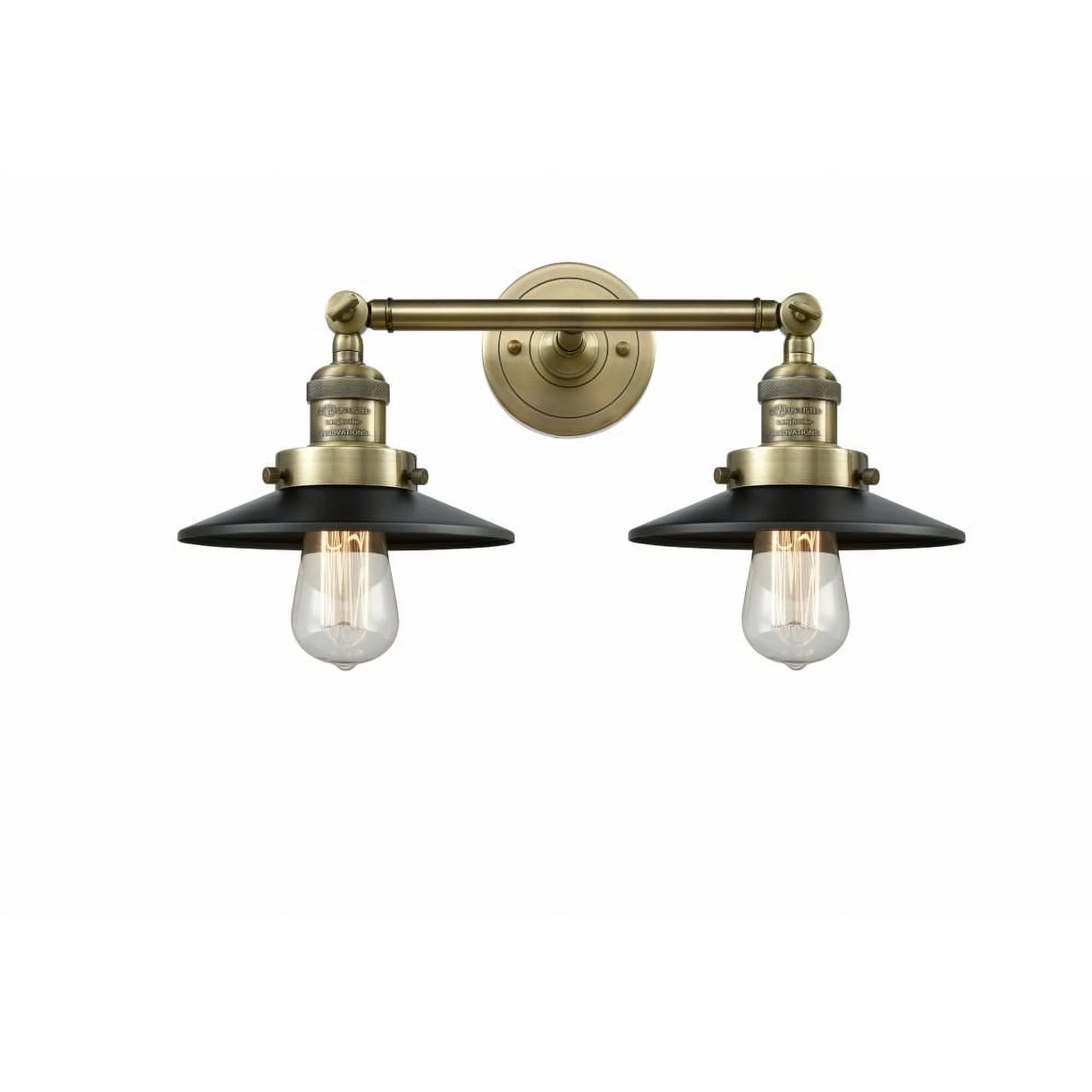 Innovations Lighting - Railroad - 2 Light Bath Vanity In Traditional Style-8