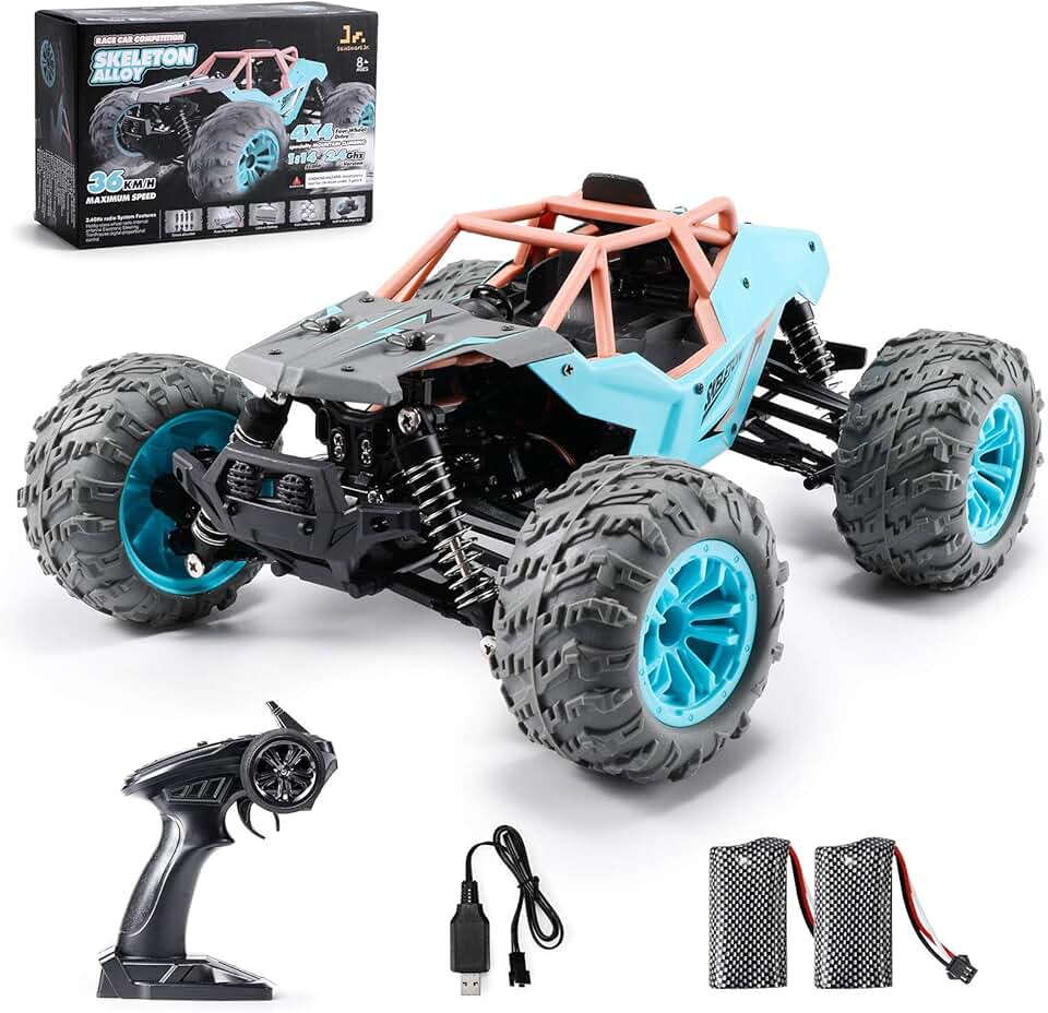 1:14 Off Road RC Car, 4WD Remote Control High Speed Rock Crawler for Boy Kids Adults