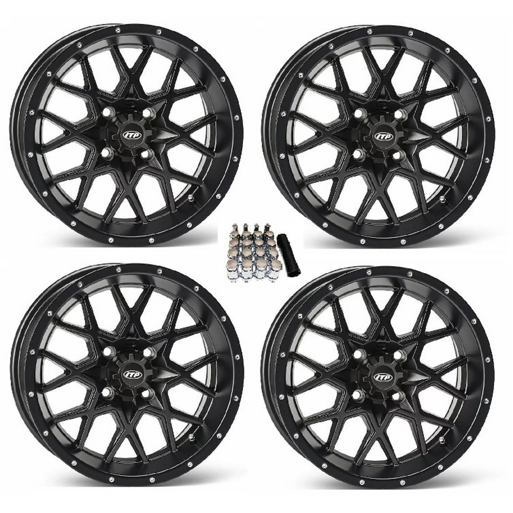 ITP Hurricane UTV Wheels/Rims Matte Black 14