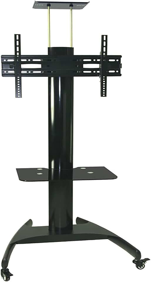 Universal TV Stand, 32-65 inch TV Universal Bracket， TV Mobile cart， Floor-Standing TV Bracket (Black)