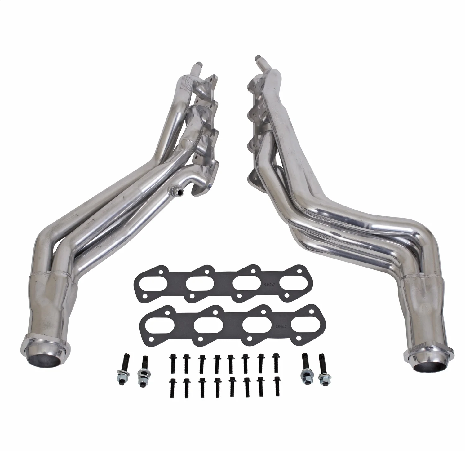 BBK Performance 15320 1-5/8 Long Tube Headers Polished Silver Ceramic Coated
