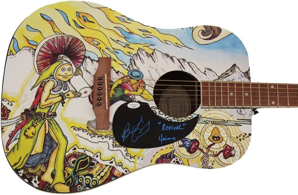 JAIMOE & BUTCH TRUCKS SIGNED AUTOGRAPH FULL SIZE CUSTOM ONE OF A KIND 1/1 GIBSON EPIPHONE ACOUSTIC GUITAR W/ JAMES SPENCE AUTHENTICATION JSA COA - THE ALLMAN BROTHERS BAND DRUMMER W/ DICKEY BETTS, GREGG ALLMAN, DUANE ALLMAN, BERRY OAKLEY - IDLEWILD S