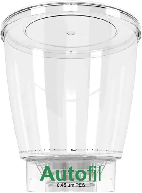 Autofil Sterile Disposable Vacuum Bottle Top Filters with 0.45um PES Membrane for Prefiltration or Clarification, 1000mL, 24/CS