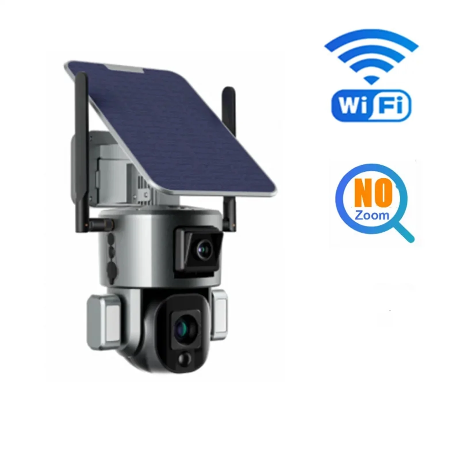 Outdoor 4G Solar Camera 8MP 4K Dual Scrceen 10X Optical Zoom Two-way Audio Color Night Vision CCTV Surveillance IP Camera