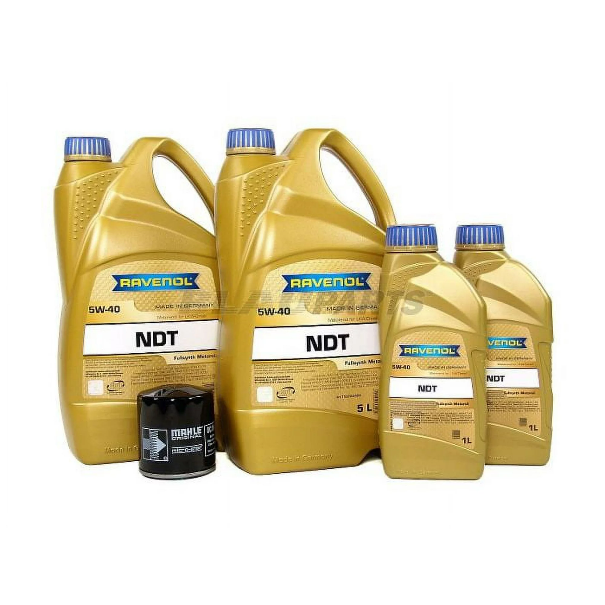 BLAU J1A8504 Motor Oil Change Kit - Compatible with 2015-17 Ford Transit w/ 5 Cylinder 3.2L Power Stroke Diesel Engine - 5w40