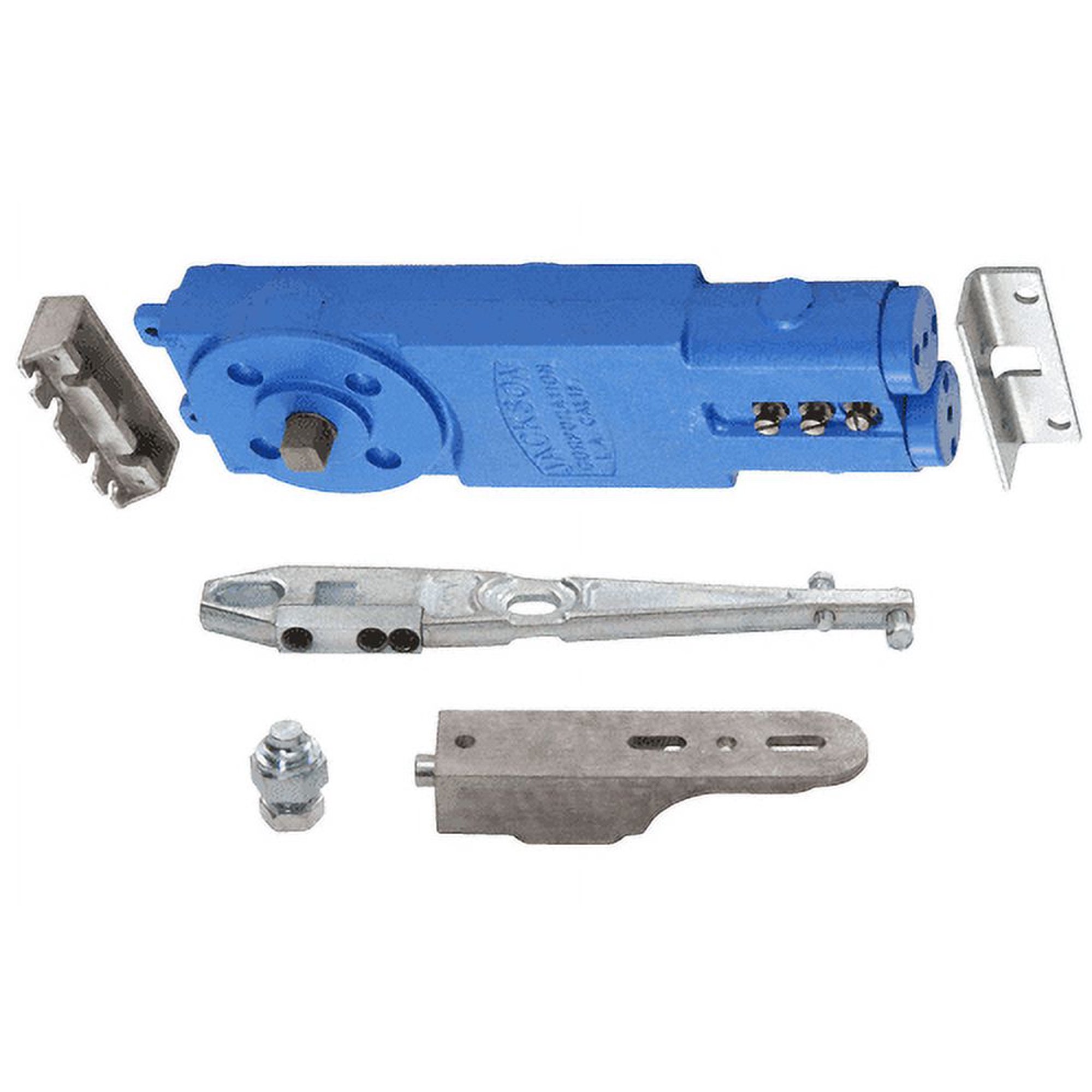 Jackson 21101U19 Adjustable Spring Power 90 No Hold Open Overhead Concealed Closer with 'U' Side-Load Hardware Package