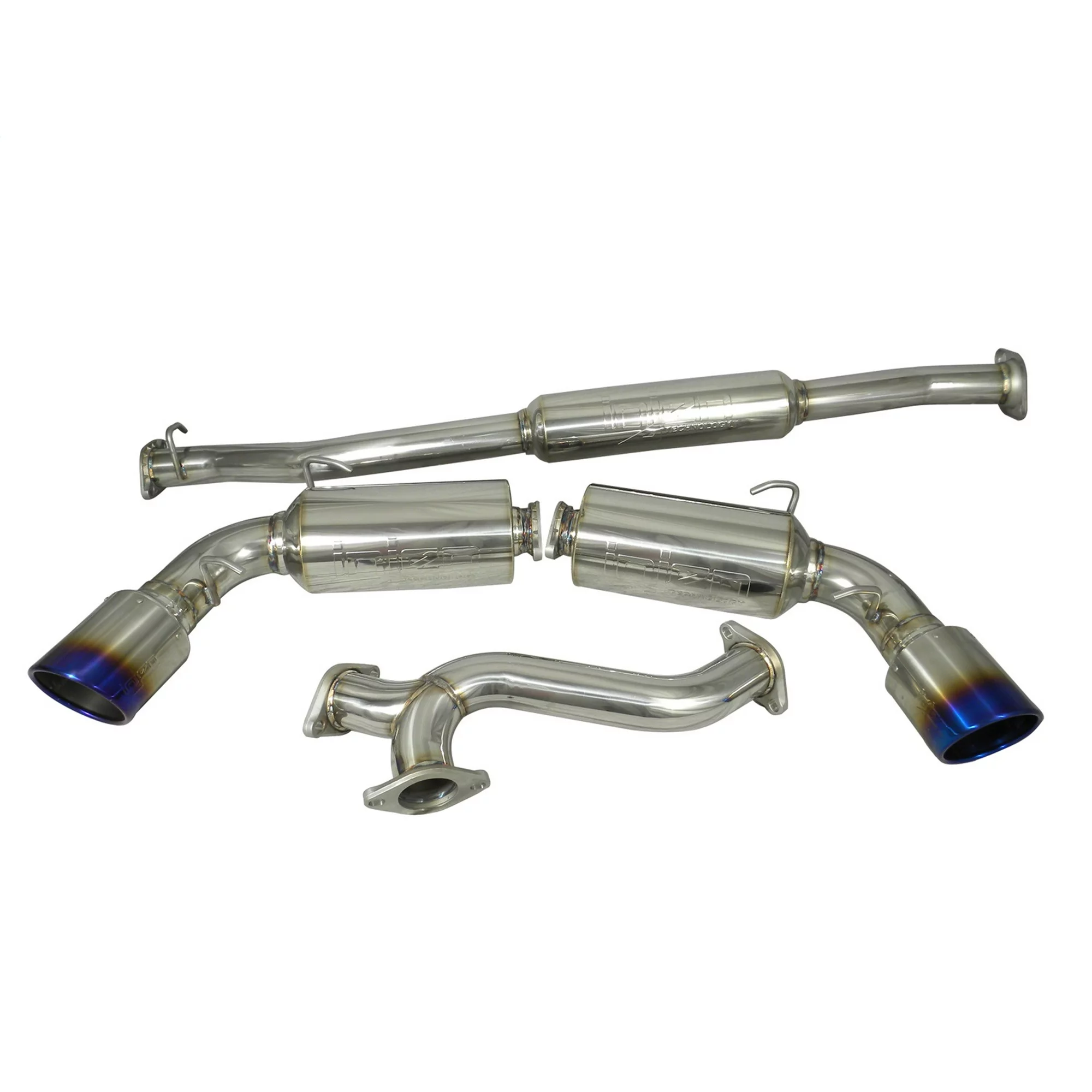 Injen 13 Subaru BRZ / 13 Scion FR-S 2.0L 4cyl SS CB Exhaust w/ Dual Injen Embossed Muffler Fits select: 2013-2016 TOYOTA SCION FR-S, 2017-2020 TOYOTA 86