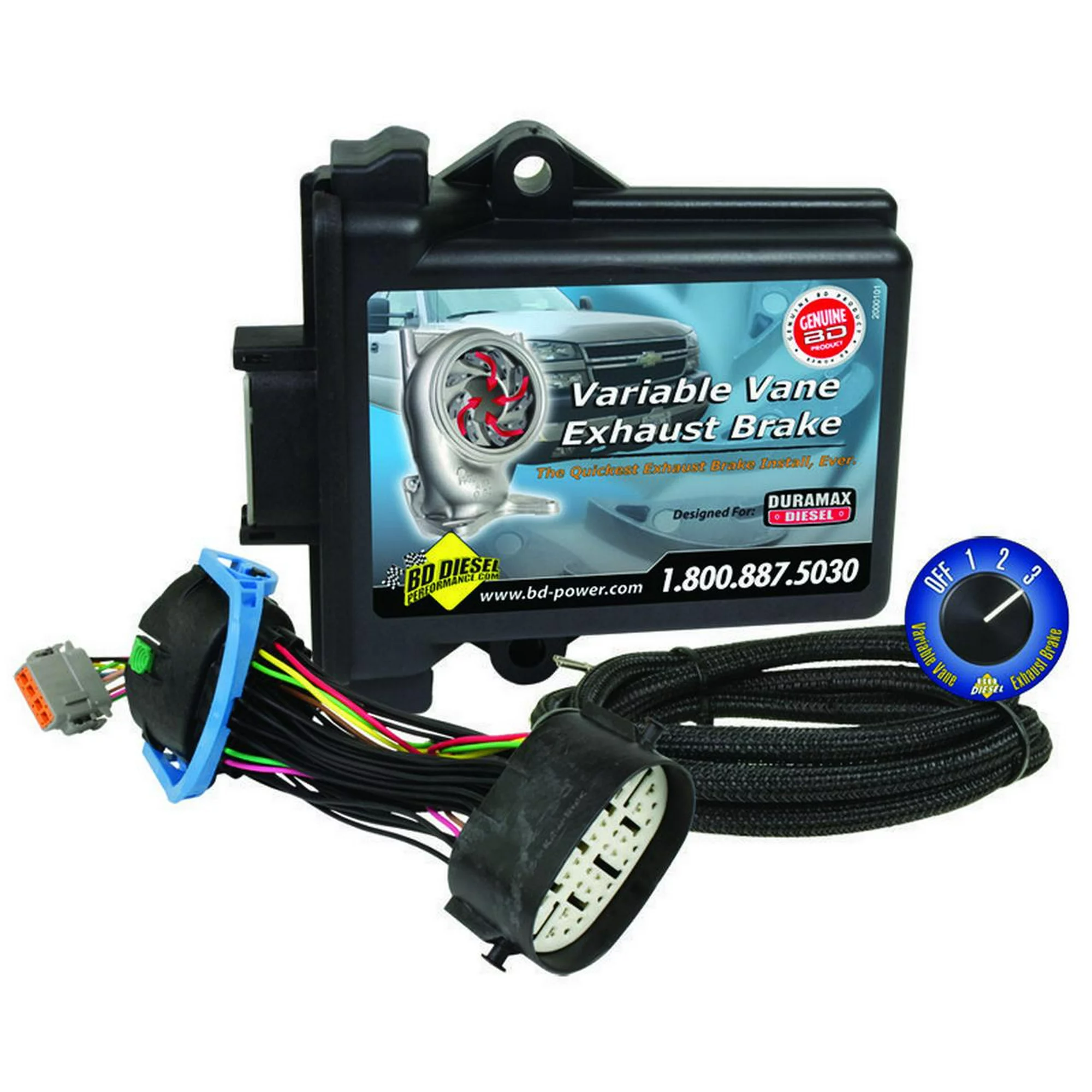 BD DIESEL PERFORMANCE 2001030 EXHAUST BRAKE, VARIABLE VANE - CHEVY 07.5-10 LMM DURAMAX Fits select: 2007-2010 CHEVROLET SILVERADO, 2007-2009 GMC SIERRA