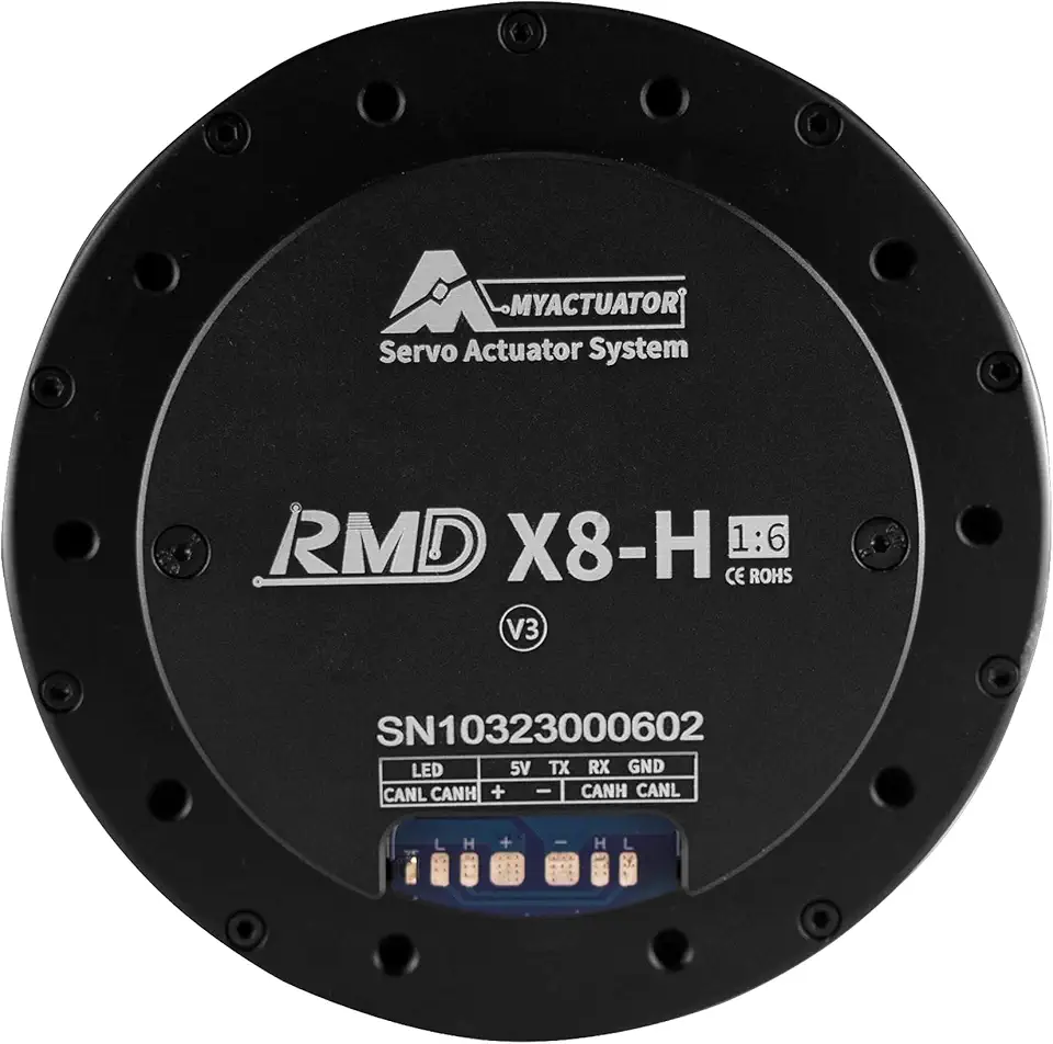 MyActuator Servo Actuator System RMD-X8 H 1:6 V3Brushless DC Helical Gear Servo Motor MCX500 Driver High Torque for Robot Arm Quadruped Robot Exoskeleton Support Dual Encoder