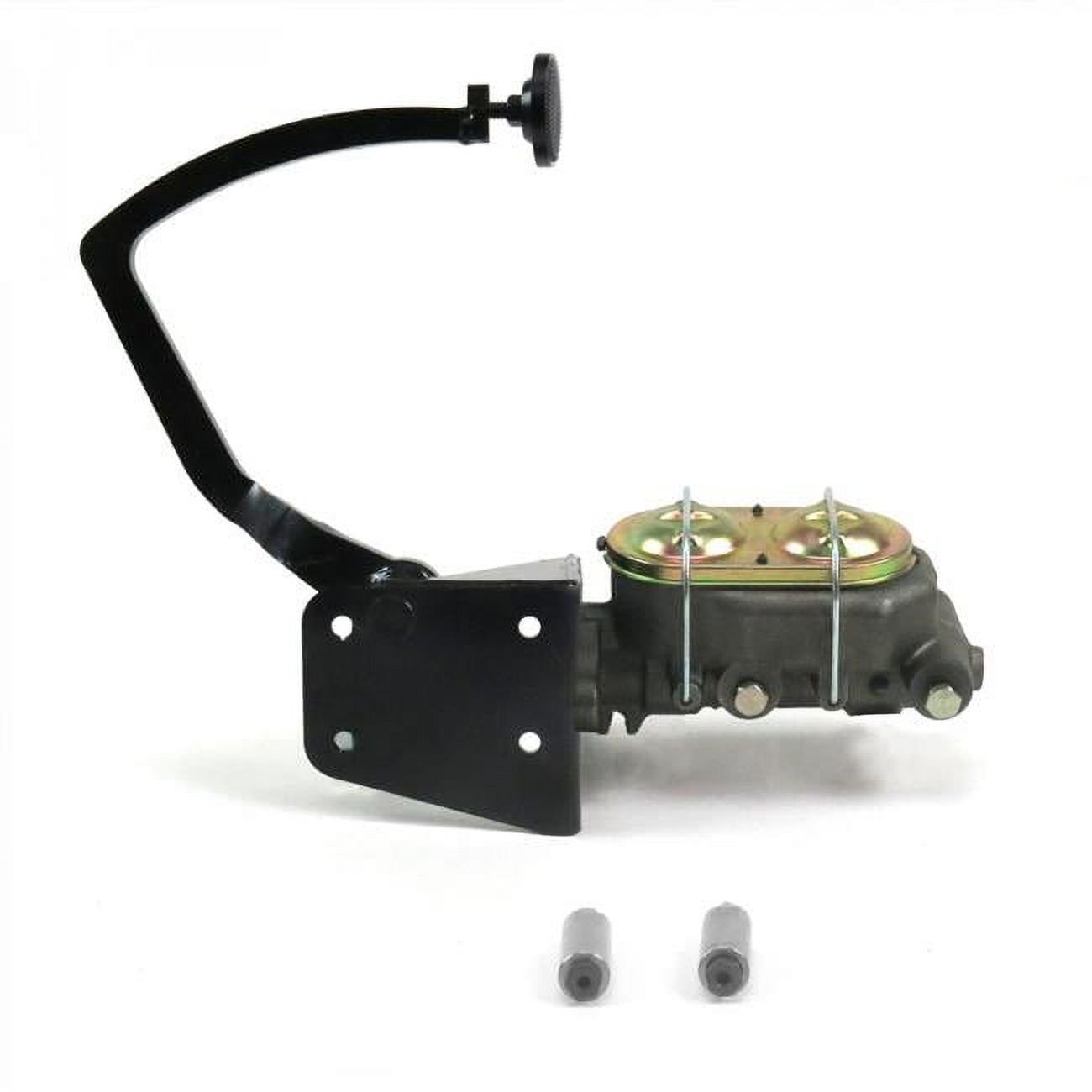 Helix  3 in. Pad Disk & Disk Round Manual Brake Pedal Kit for 1932 Ford Model B, Black