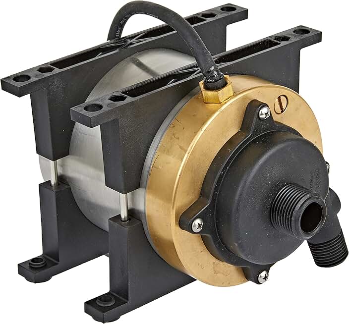 Little Giant MS580P-6B 115 Volt, 850 GPH Oil-less Stainless Steel and Bronze Direct Drive Pump for Marine Air Conditioners, 6-Ft. Plug-less Cord, Steel, 517200003