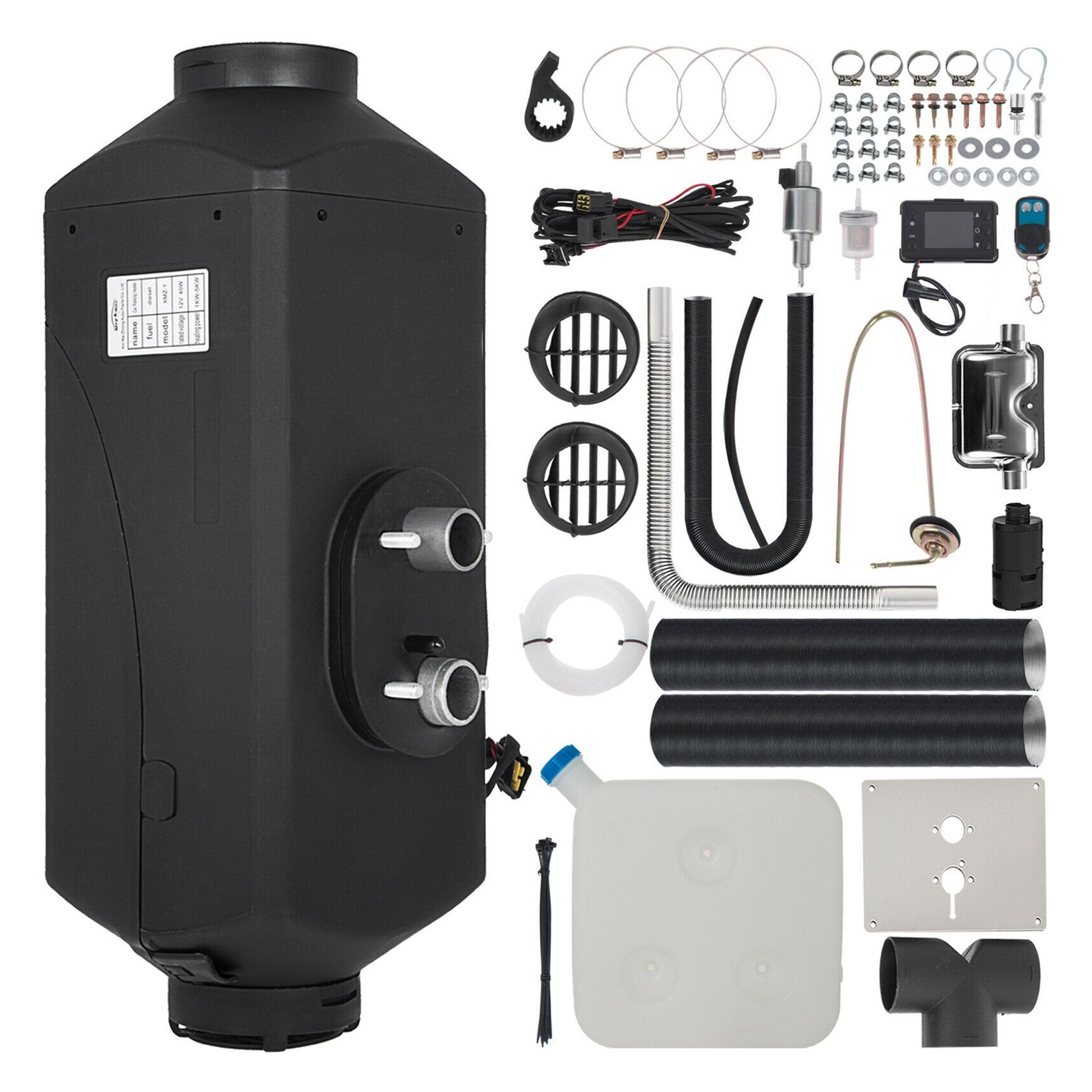 12V 5KW Diesel Air Heater Car Fuel Heater For Bus Auto Boats Yacht Motorhome Trailer Trucks RV Parking Heater
