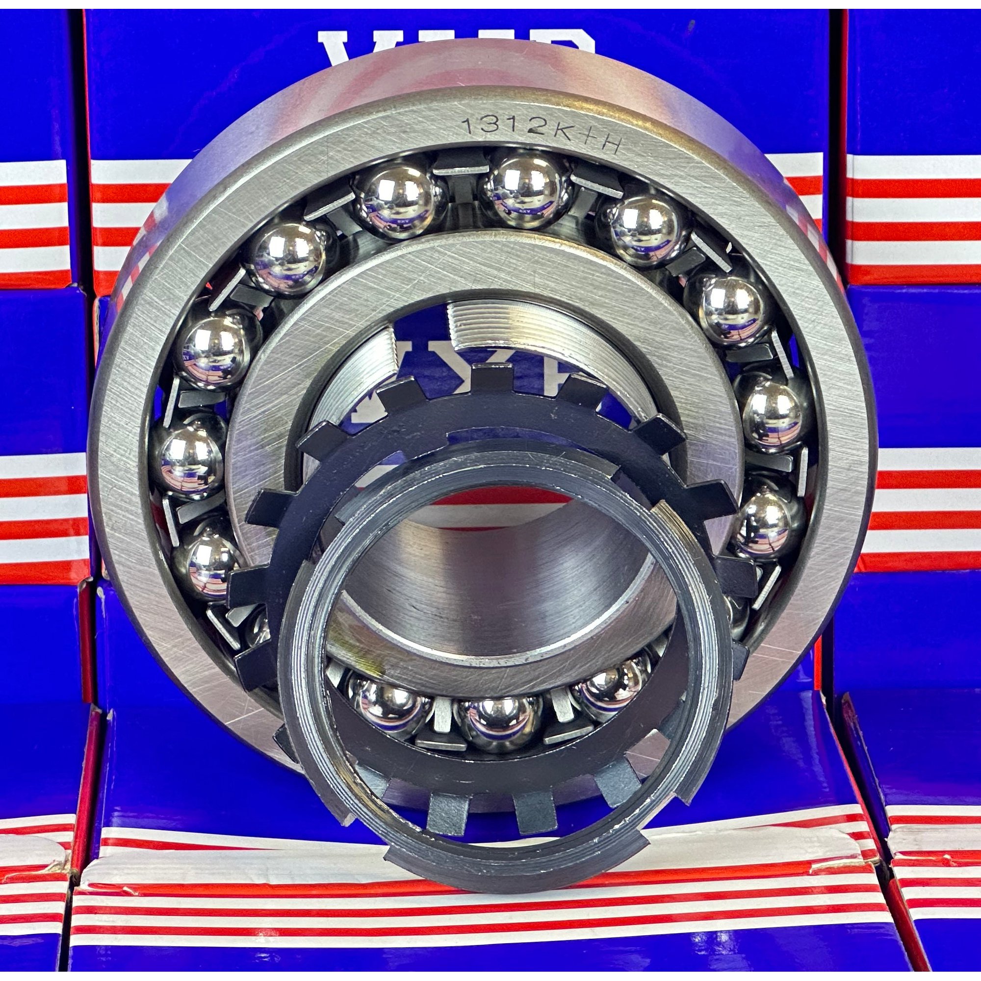 1312K+H Tapered Self Aligning Bearing with Adapter Sleeve 55x130x31