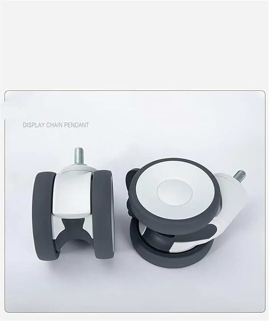 5 Pcs/Lot Caster 4 Inch Universal Wheel M12 Screw with Brake Trolley(White,M12 X 25 Universal)