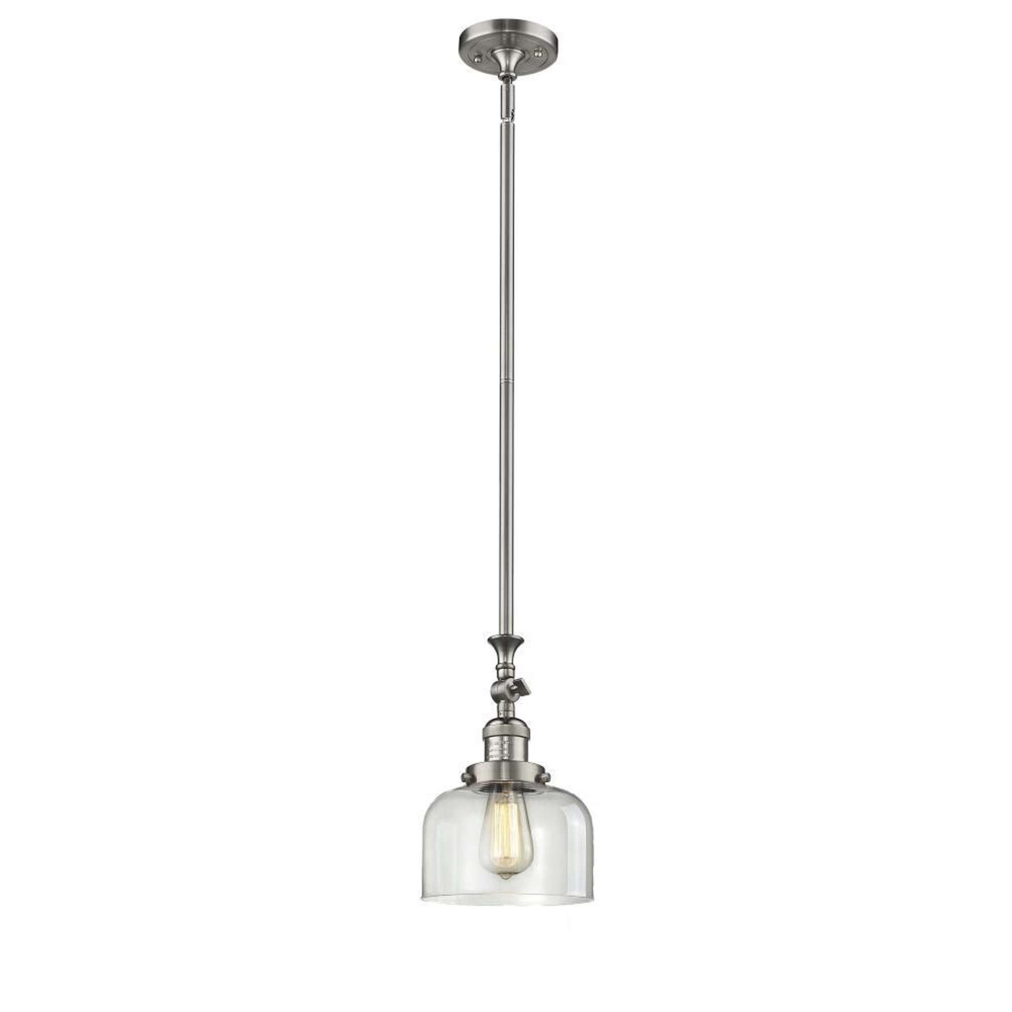 Innovations 206-PC-G73-L-LED X-Large Bell 1 Light Mini Pendant part of the Franklin Restoration Collection, Polished Chrome