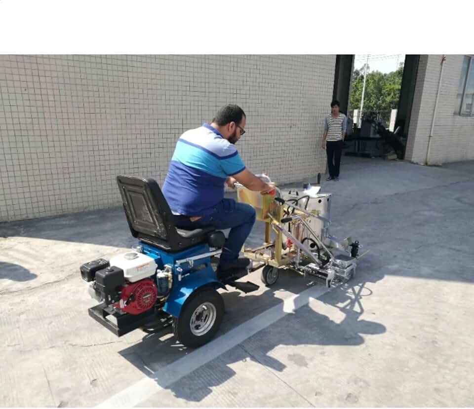 Automatic Thermoplastic Raised Line Road Marking Machine Hand Push Safety Line Road Sign Machine,Fully Automatic high-Pressure Road Marking Machine