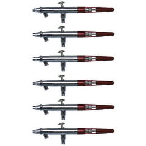 Paasche MIL Six Pack with Medium Heads (.74mm), Airbrush Guns, Airbrush Guns