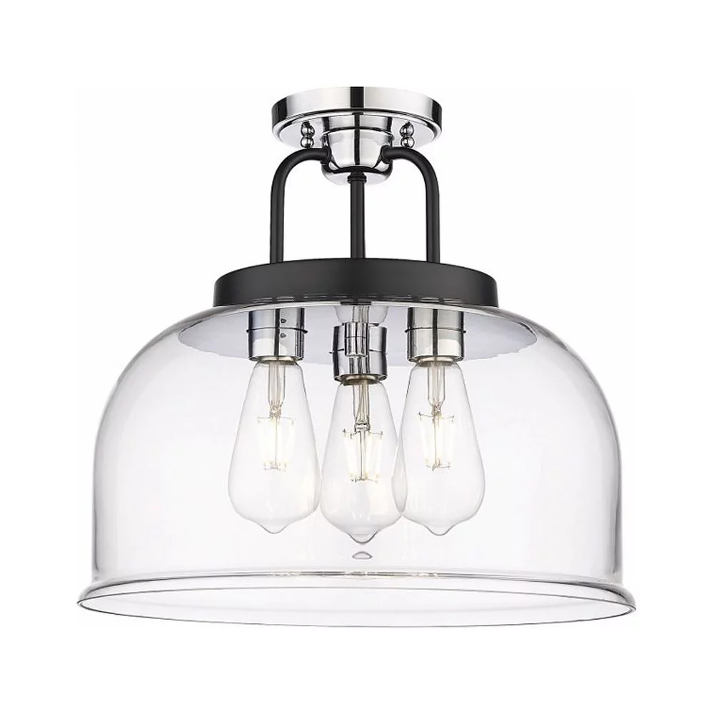 Innovations Lighting - Kahana - 3 Light Semi-Flush Mount In Industrial