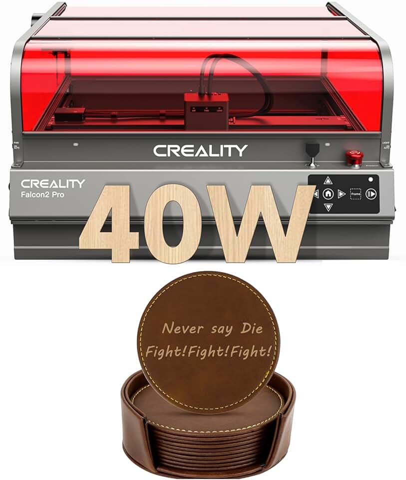 Falcon 2 Pro 40W Engraving Machine & 6PCS DIY Coasters for Engraver and Cutter