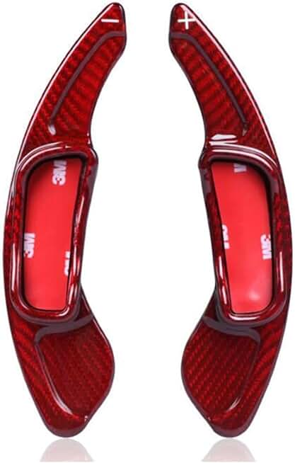 2Pcs Real Carbon Fiber Car Steering Wheel Shift Paddle Compatible with Mazda Axela Atenza CX-4 CX-5 Paddle Shifter Extension