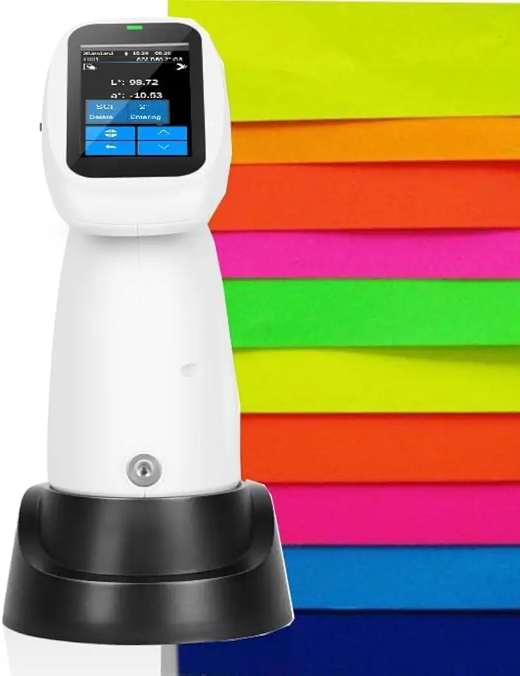 Four Apertures Spectrocolorimeter with Apertures Φ8mm Φ4mm Flat&Tip Touch Screen Repeatability ΔE*ab≤0.02 U-V Light Source Stabilizer Position+Camera Locating Method for Fluorescent Samples