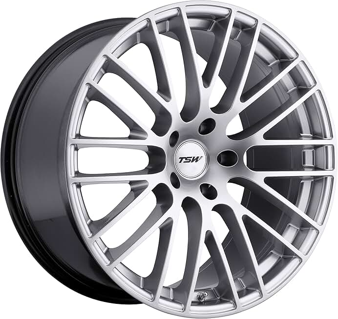 TSW MAX Silver Wheel with Painted Finish (18 x 10. inches /5 x 114 mm, 20 mm Offset)