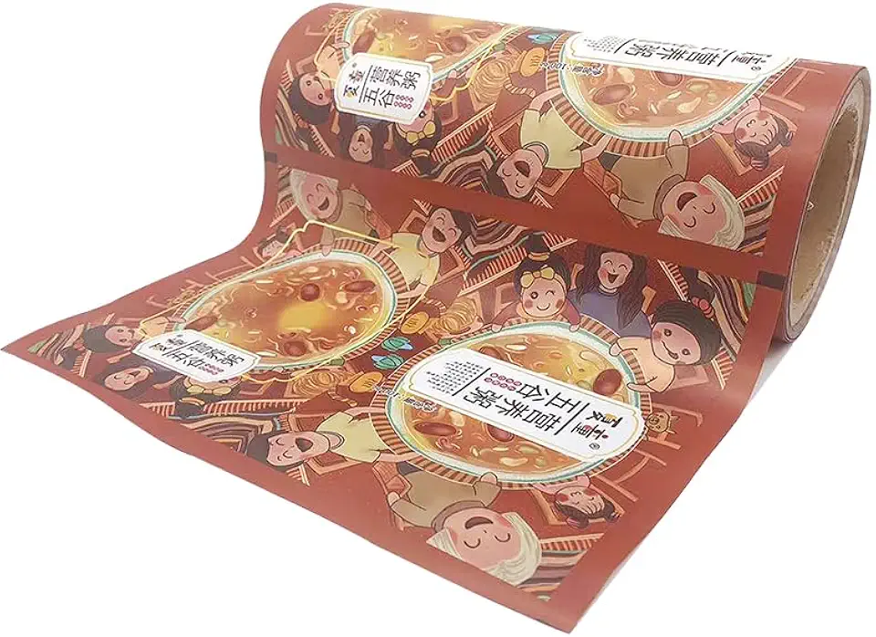 Laminated film roll for automatic packing machine Metallized roll stock for food packing Wholesale roll stock